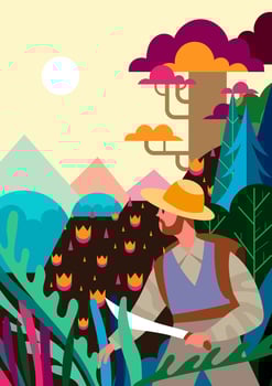 Nature Explorer Illustration vector