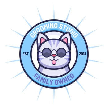 Unique Pet Grooming Corporate Identity Vectors