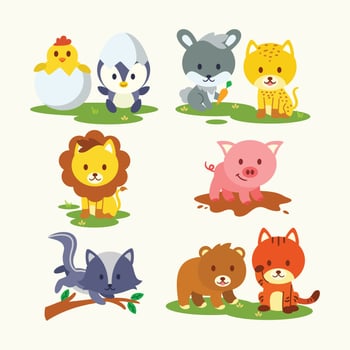 Animal Friends vector