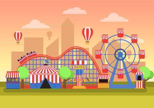 County Fair Landscape vector