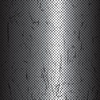 Scratched metal texture background vector