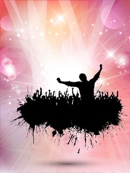 Grunge party background vector