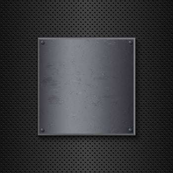 Grunge metal background vector