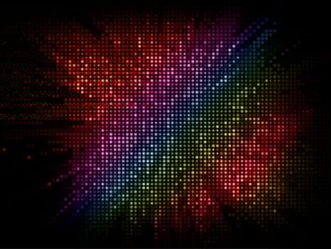 Disco lights vector