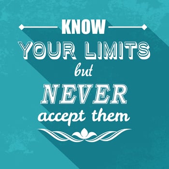 kow your limits quotation  vector