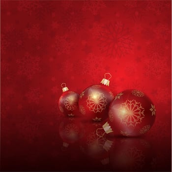 Christmas baubles vector
