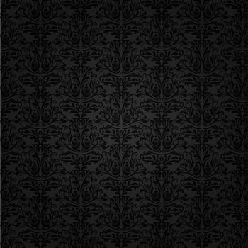 Damask background vector