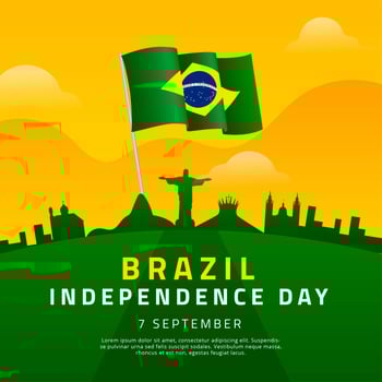 Brazil Independence Day Template vector