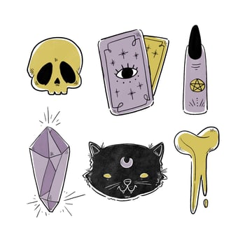 Spooky Halloween Elements vector