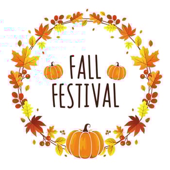 Wreath Autumn Fall Festival vector