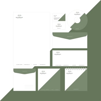 Feminine Corporate Identity  vector