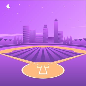 Perspective Baseball Park Vector