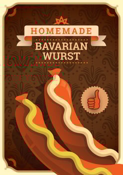 Bavarian food vector
