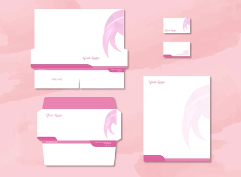 Feminine Corporate Identity vector