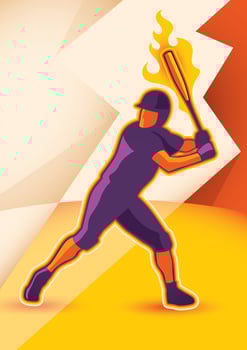 Baseball park vector