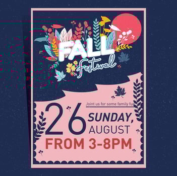 Fall Festival Invitation Vector