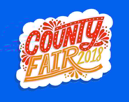 County fair lettering vector