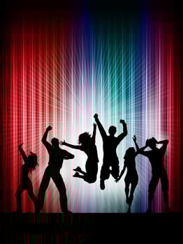Party people background vector