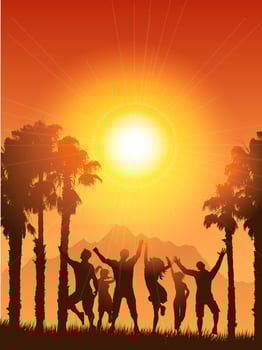 Summer party vector
