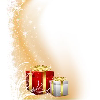 Christmas gifts vector