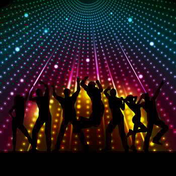 Disco people vector
