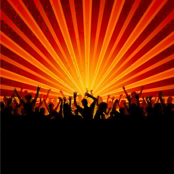 Party crowd vector