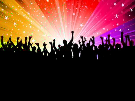 Party crowd vector
