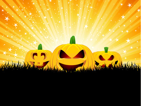 Halloween pumpkins  vector