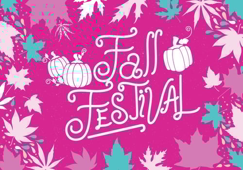 Fall Festival Pumkins Vector