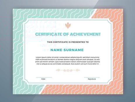 Multipurpose Professional Certificate Template Design vector