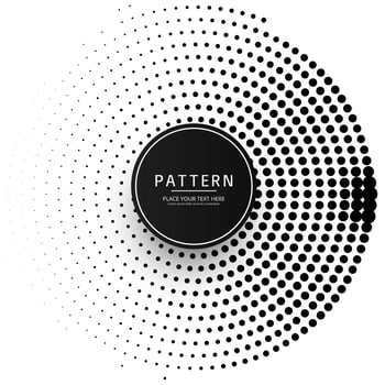 Abstract circular dots pattern background vector