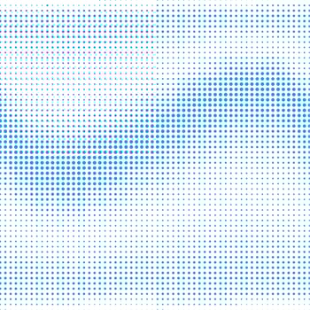 Abstract blue halftone wave background vector