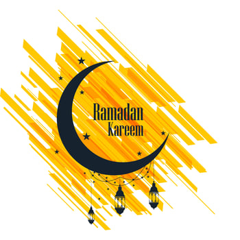 Ramadan Kareem greeting card beautiful background vector