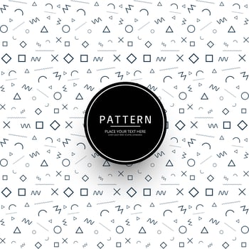 Modern memphis pattern background illustration vector