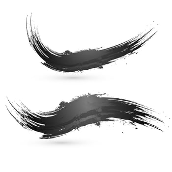 Abstract black watercolor splash background vector