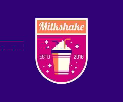 Diner Milkshake Logo vector