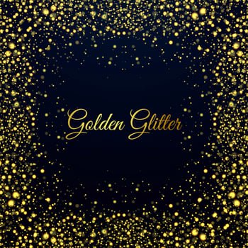 Beautiful golden glitters shiny background vector