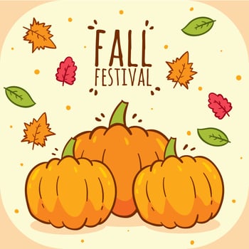 Pumpkins Fall Festival Vector