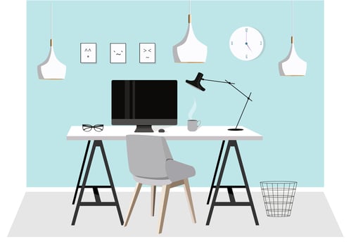Vector Designer's Desktop Illustration