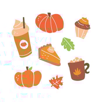 Sweet Pumpkin Spice Food vector