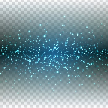 Abstract sparkling glitter on transparent background vector