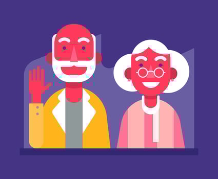 Grandparents Illustration vector