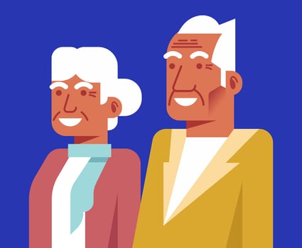 Grandparents Illustration vector
