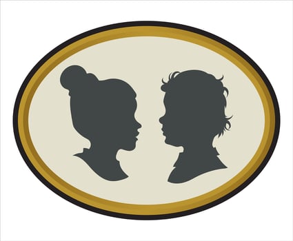 Children Silhouettes vector