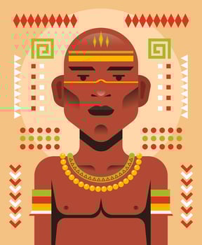 Indigenous People Illustration vector