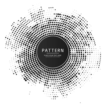 Modern circular halftone background vector