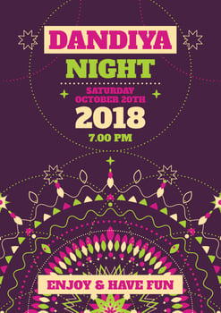 Dandiya night vector