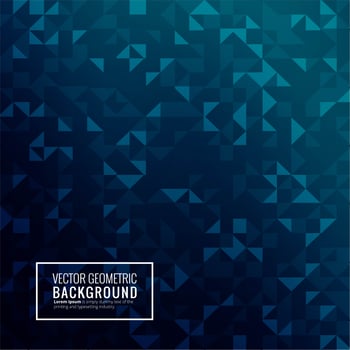 Blue triangle geometric beautiful background vector