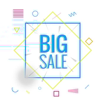 Modern big sale background vector