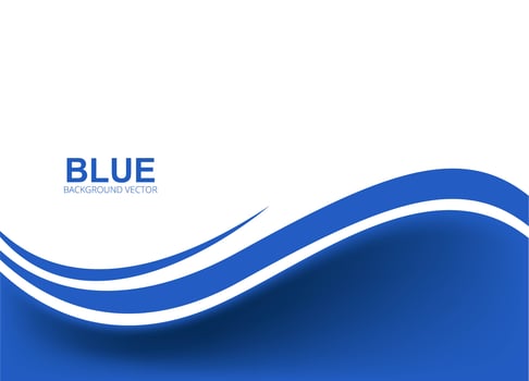 Beautiful business blue wavy background vector